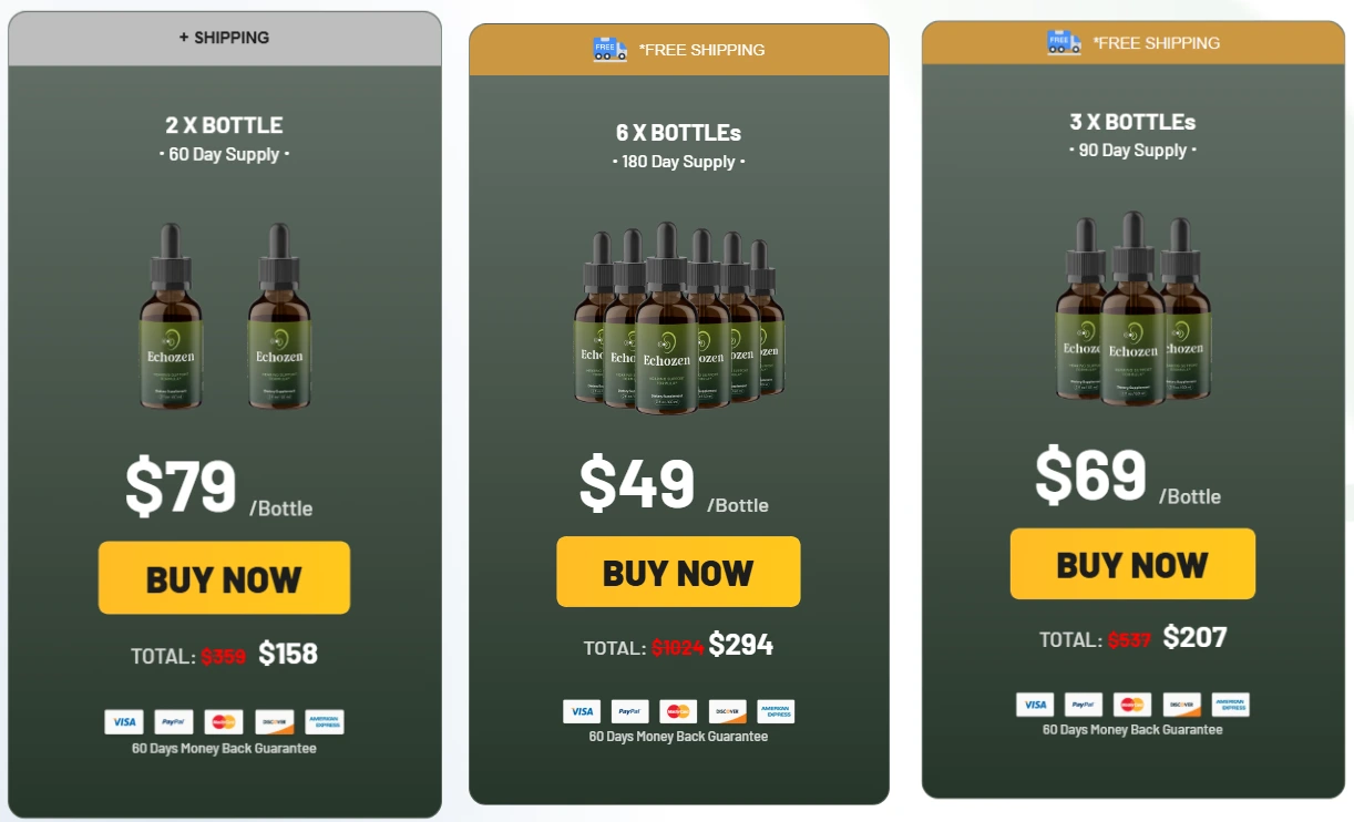 Echozen drops order packages